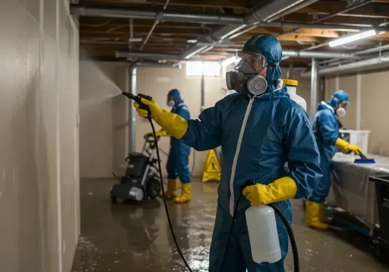 Basement Sanitization and Antimicrobial Treatment process in Florence-Graham, CA