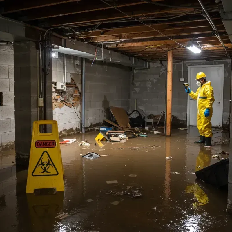 Flooded Basement Electrical Hazard in Florence-Graham, CA Property